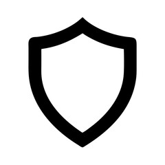 Poster - Shield icon vector illustration protection security safety guard defense badge symbol graphic design element