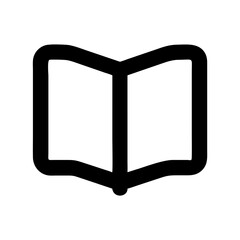 Poster - Open book icon vector illustration for reading education and library resources learning symbol design