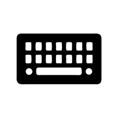 Aufkleber - Keyboard vector icon illustration for computer keyboard symbol and input device design concept