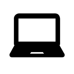Poster - Laptop computer icon vector illustration for technology and business design and web graphics use