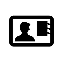 Poster - Id card icon vector identity card identification card staff card member card access card employee card