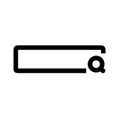 Poster - Search bar icon vector graphic with magnifying glass for website ui design and mobile app design