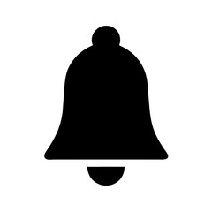 Poster - Find vector graphic of a black notification bell icon for alert and reminder designs online now