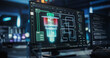© Gorodenkoff - Advanced Quantum Computing Data on Computer Screen. Close Up on Computer Display of an Engineer Developing Solutions for a Quantum Computer Hardware