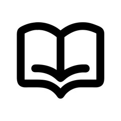 Poster - Open book icon vector illustration for education reading library and literature concept design element