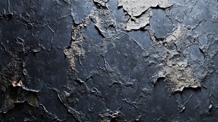 Poster - Old cracked wall with peeling paint showing signs of age and weathering