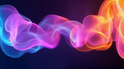 Fototapete - Colorful swirling smoke effects create dynamic visuals in vibrant hues and patterns