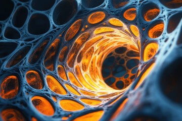 Poster - Intricate patterns of light and texture in a mesmerizing abstract design