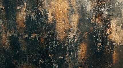 Poster - Dark grunge wall texture showing signs of age and decay