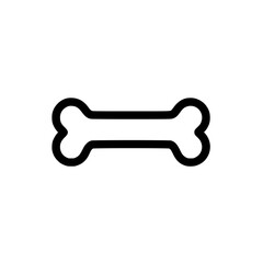 Poster - icon set featuring a simple bone design suitable for pet-related applications and services