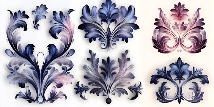 Floral swirls and stunning ornaments.