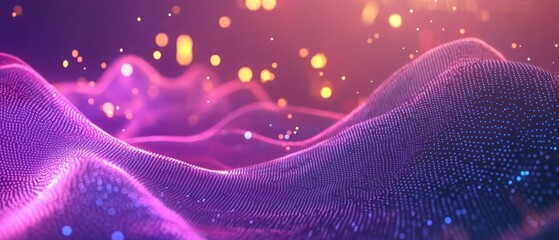 Poster - Digital wave background