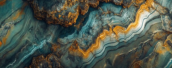 Poster - Natural stone showing abstract pattern forming beautiful texture