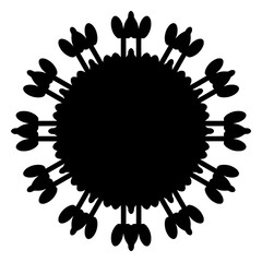 Poster - Black Outline of a Geometric Object