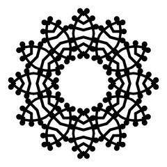 Poster - Black Outline of a Geometric Object