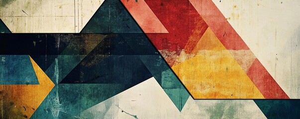 Aufkleber - Modern abstract background with a geometric pattern