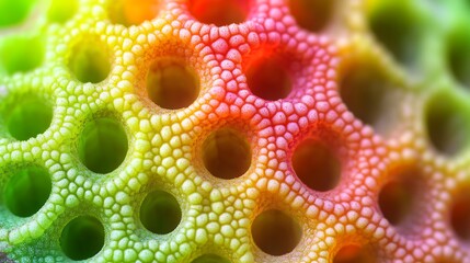 Poster - Colorful Honeycomb Texture Gradient Background