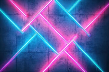 Fototapete - Vibrant Neon Wallpapers in a Kaleidoscope of Colorful Patterns Exuding Modern Aesthetic and Futuristic Energy in a Bold Abstract Design