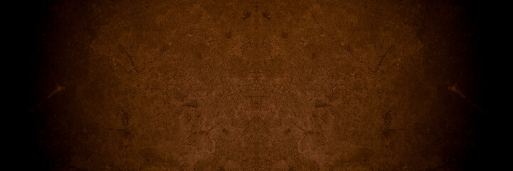 Poster - Old wall texture cement dark black brown background abstract grey color design are light with white gradient background.