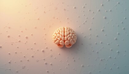 Poster - Exploring brain functionality and structure neuroscience lab visual illustration minimalistic environment close-up view conceptual understanding