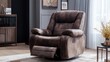 © dsant - Relaxing Brown Recliner Chair in Modern Living Room