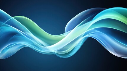 Poster - Abstract design featuring flowing, vibrant colors.