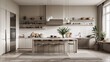 © Arceli - Sophisticated and simple this kitchen radiates calm and order