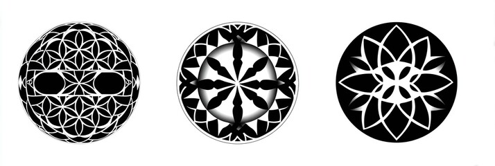 Poster - Exploring intricate Celtic patterns featuring circular designs and interwoven elements