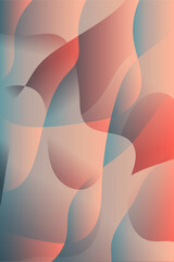 Poster - Solid color background. Abstract wave background. Abstract fashion floral background.
