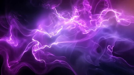 Poster - vibrant abstract background of swirling purple and blue hues dynamic fluid motion of cosmic energy a