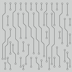 Poster - Abstract background with circuit board, technology background. Communication and engineering concept. Vector illustration
