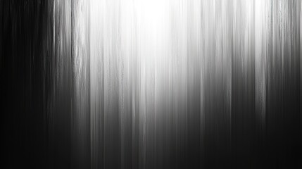 Poster - Abstract Black and White Vertical Lines with Gradual Light Trans