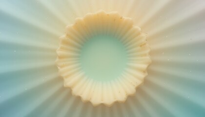 Poster - Radiant circular pattern abstract background digital art soft colors close-up perspective visual harmony for creative designs
