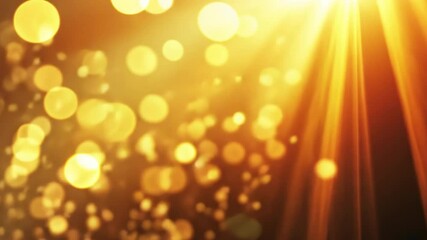 Poster - golden bokeh background with shimmering light, creating warm and festive atmosphere for celebrations