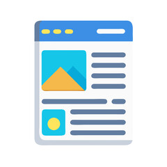 Poster - Article Page Icon Representing Blog or Written Content