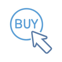 Poster - Buy Button with Cursor Icon Representing Online Purchase and Shopping
