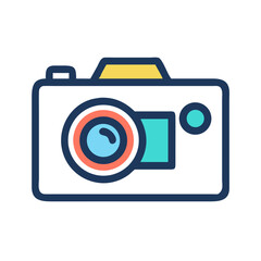 Poster - Camera Icon Representing Visual Content Creation and Photography