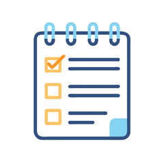Aufkleber - Checklist Notepad with Priorities Icon Representing Task Management and Organization