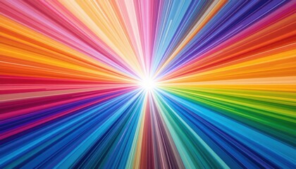 Poster - Vibrant light explosion in abstract art creative expression digital artwork colorful environment dynamic perspective