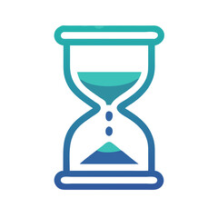Aufkleber - Hourglass Time Tracker Icon Representing Time Management and Productivity