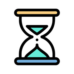 Aufkleber - Hourglass Time Tracker Icon Representing Time Management and Productivity