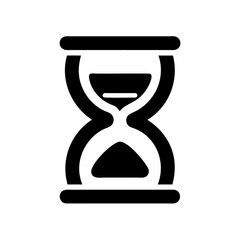 Aufkleber - Hourglass Time Tracker Icon Representing Time Management and Productivity