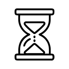 Aufkleber - Hourglass Time Tracker Icon Representing Time Management and Productivity