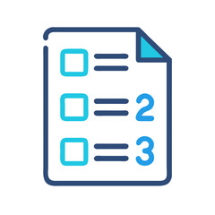 Poster - Numbered Task List Icon Representing Organized To-Do List and Task Management