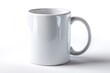 © De - Blank White Mug: Minimalist Ceramic Coffee Cup