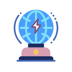 Aufkleber - Plasma Globe Electricity Display Icon Representing Electrical Energy and Visual Science