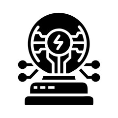 Aufkleber - Plasma Globe Electricity Display Icon Representing Electrical Energy and Visual Science