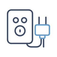 Poster - Plug Icon Representing Kitchen Appliance Power and Electrical Connection

