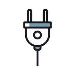 Poster - Plug Icon Representing Kitchen Appliance Power and Electrical Connection