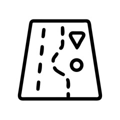 Aufkleber - Road Icon Representing Travel Route or Trail Path for Journey and Exploration